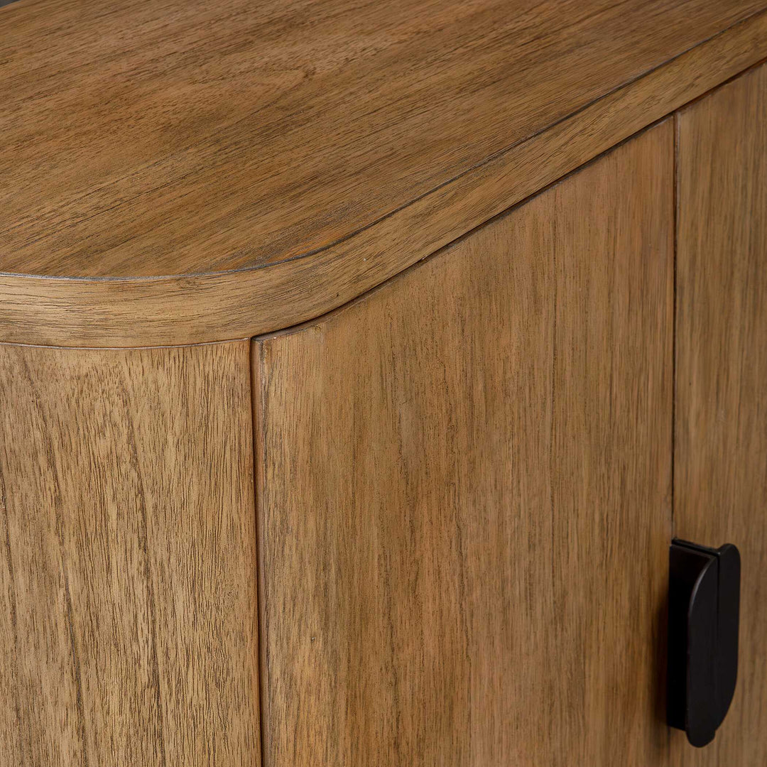 Newell Natural Wood 2 Door Cabinet