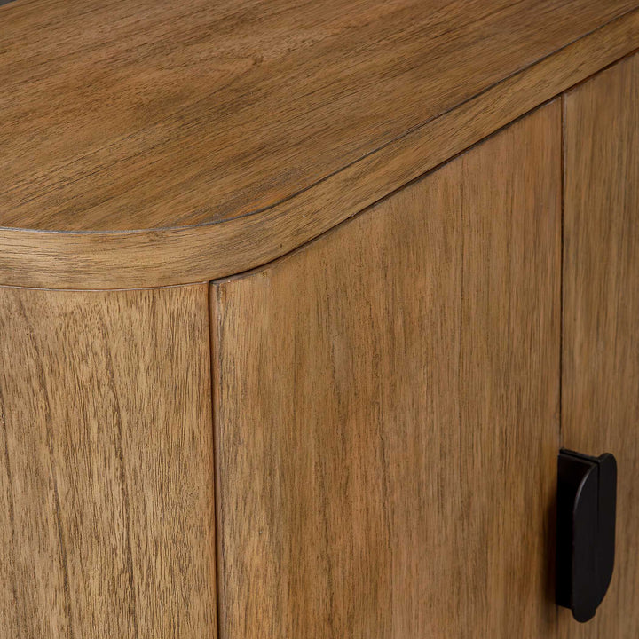 Newell Natural Wood 2 Door Cabinet