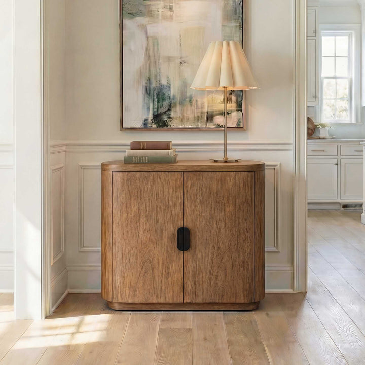 Newell Natural Wood 2 Door Cabinet