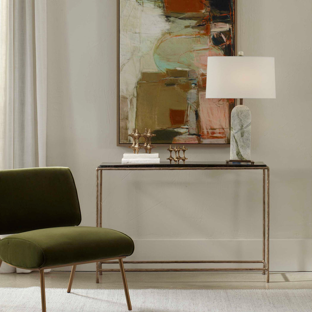 Ovard Minimalist Metal Console Table
