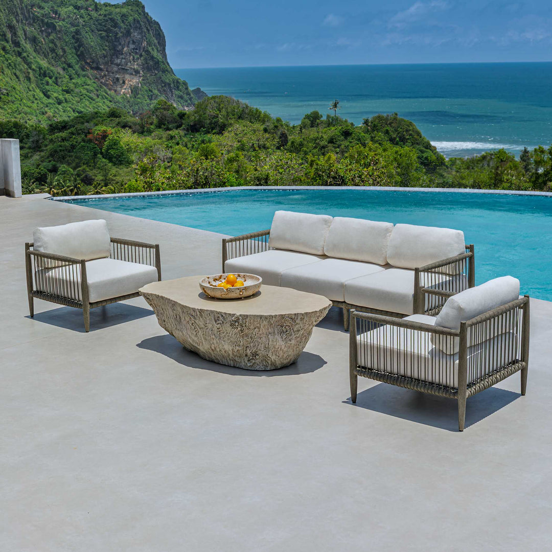 Borneo Oyster White Outdoor Sofa