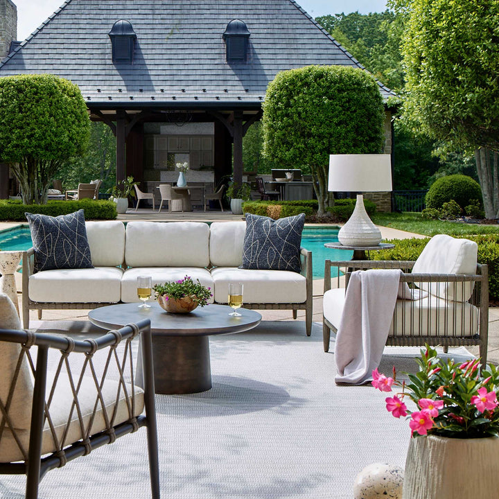 Borneo Oyster White Outdoor Sofa