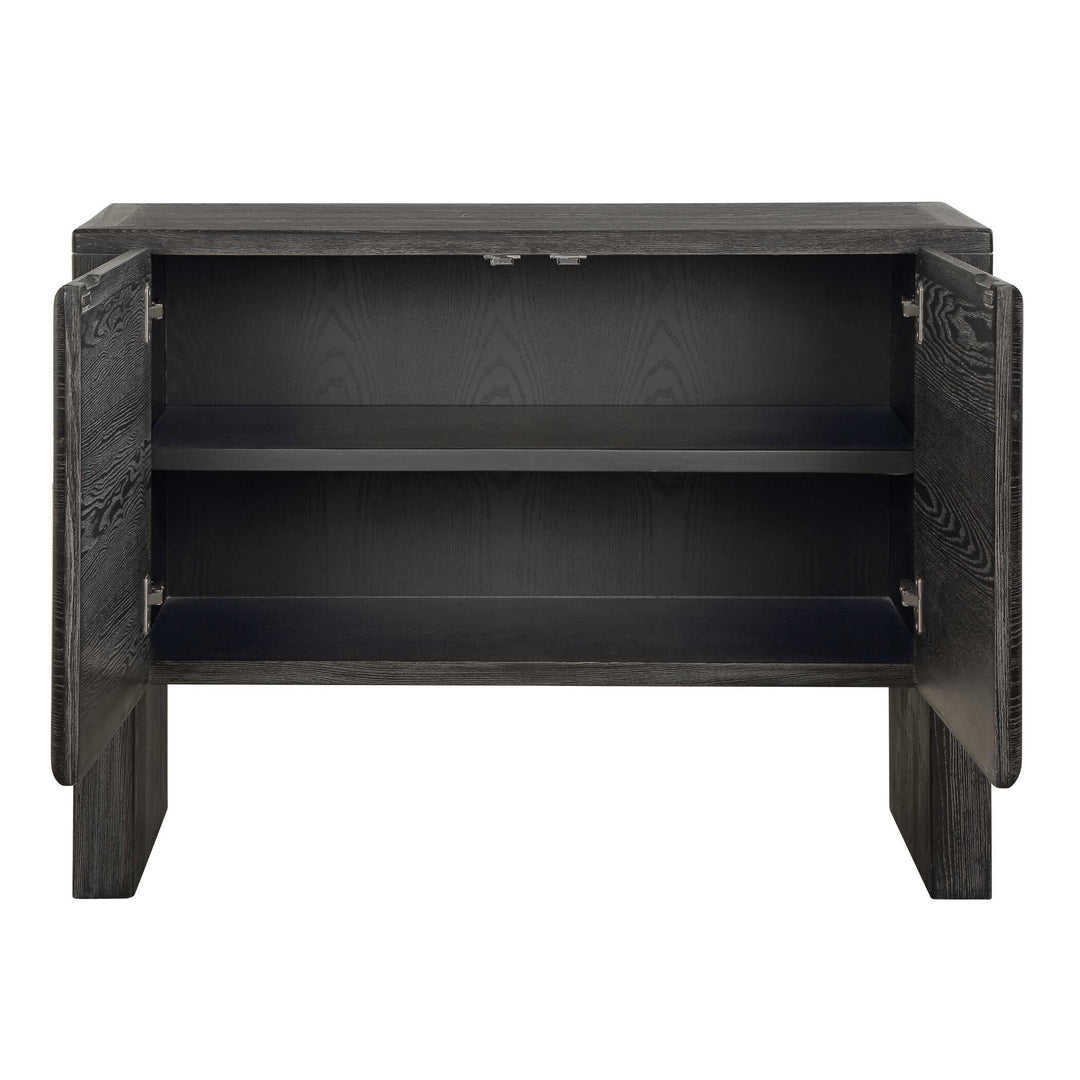 Bierk Dark Stain 2 Door Cabinet
