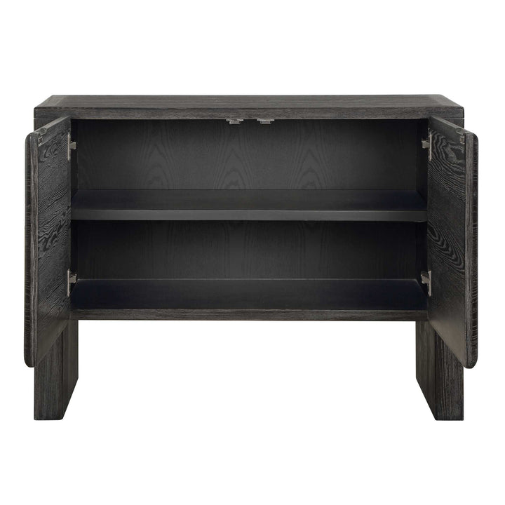 Bierk Dark Stain 2 Door Cabinet