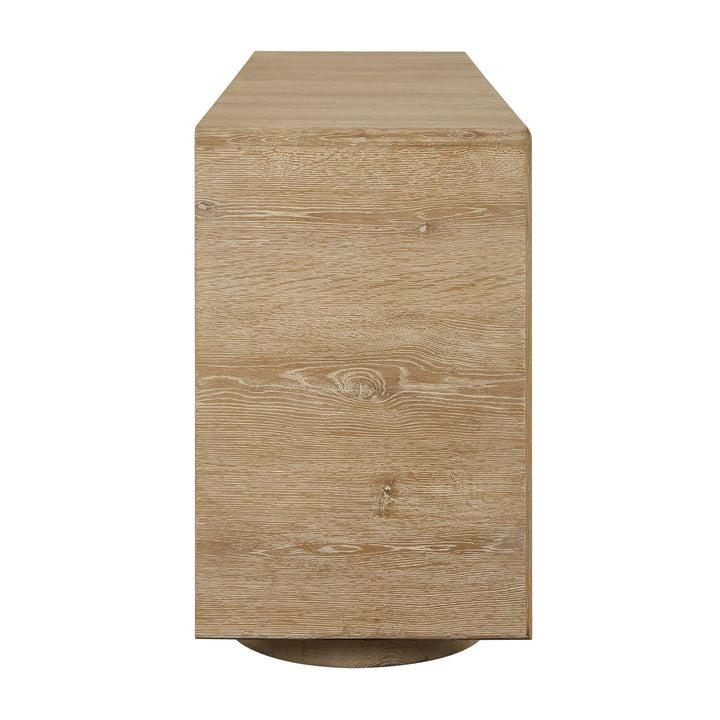 Evanston 4 Door Natural Oak Cabinet