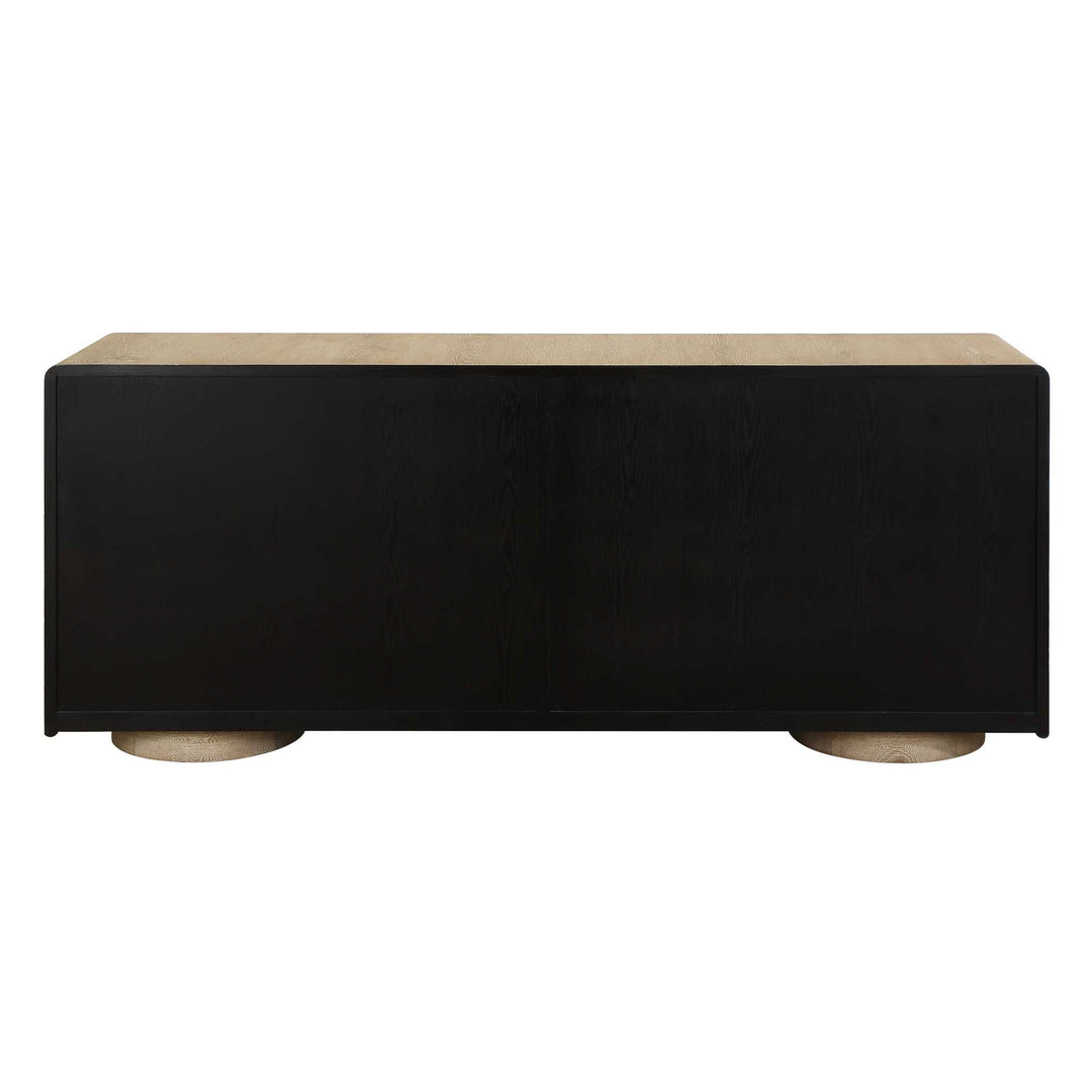 Evanston 4 Door Natural Oak Cabinet