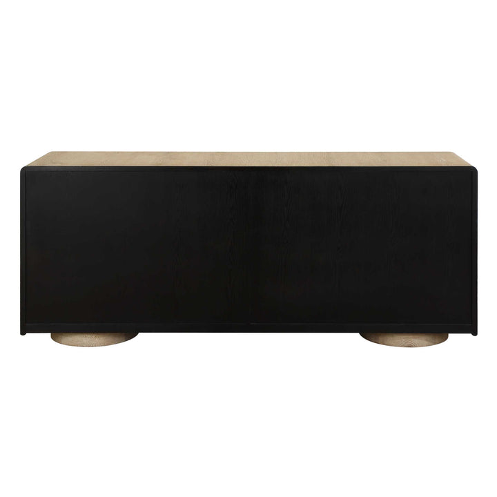 Evanston 4 Door Natural Oak Cabinet