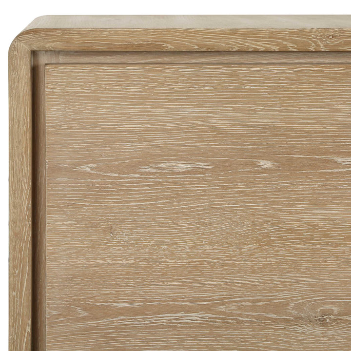 Evanston 4 Door Natural Oak Cabinet
