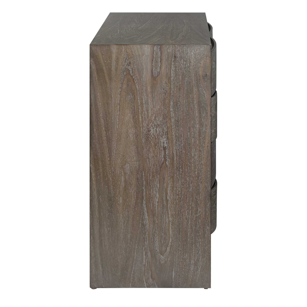 Lydon 4 Drawer Brown Finish Chest