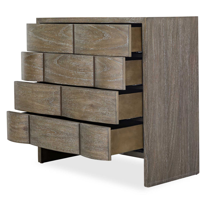 Lydon 4 Drawer Brown Finish Chest
