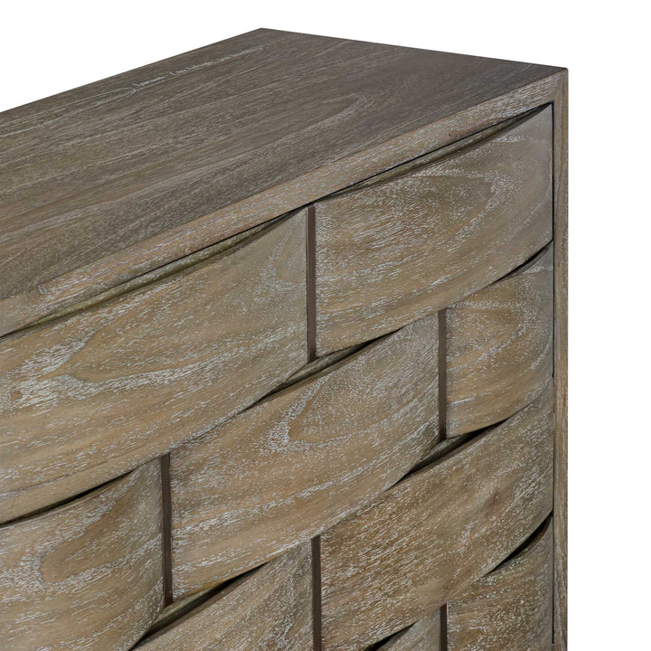 Lydon 4 Drawer Brown Finish Chest