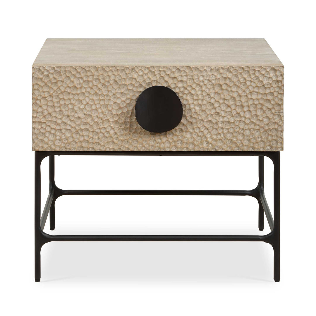 Lunar Wooden Side Table