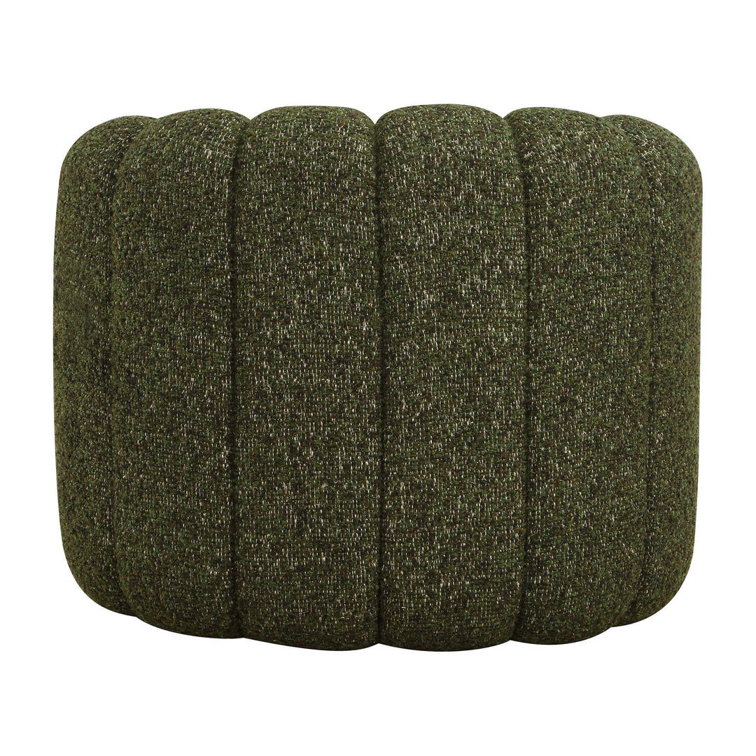 Lenoir Upholstered Green Swivel Chair