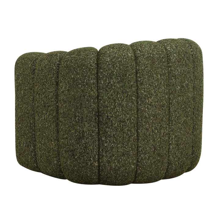 Lenoir Upholstered Green Swivel Chair