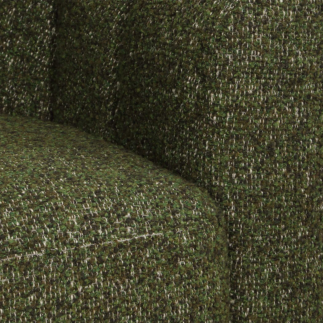 Lenoir Upholstered Green Swivel Chair