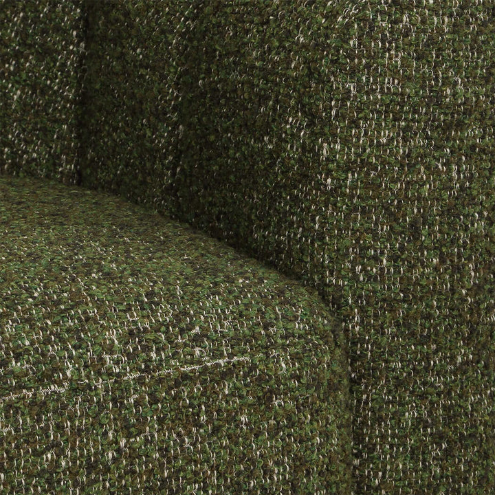 Lenoir Upholstered Green Swivel Chair