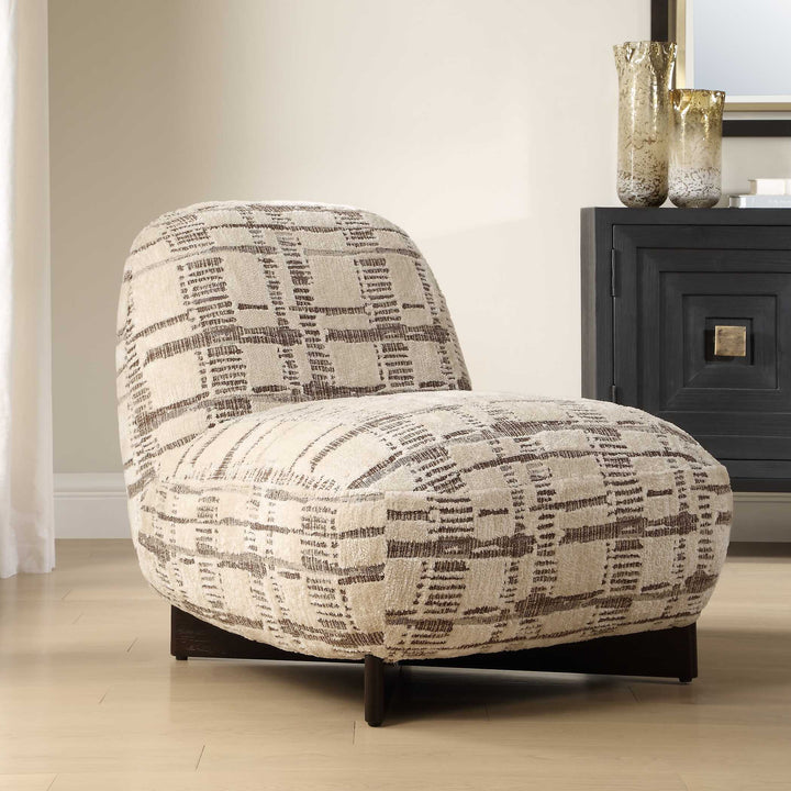 Evans Modern Armless Accent Chair