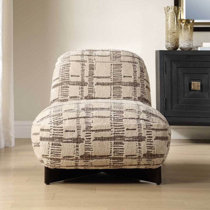 Evans Modern Armless Accent Chair