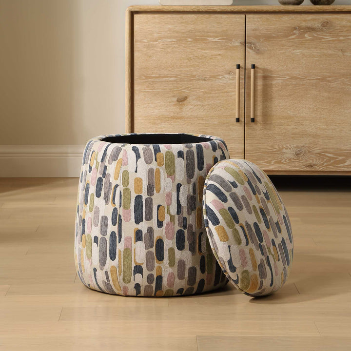 Arem Upholstered Multi-Color Ottoman