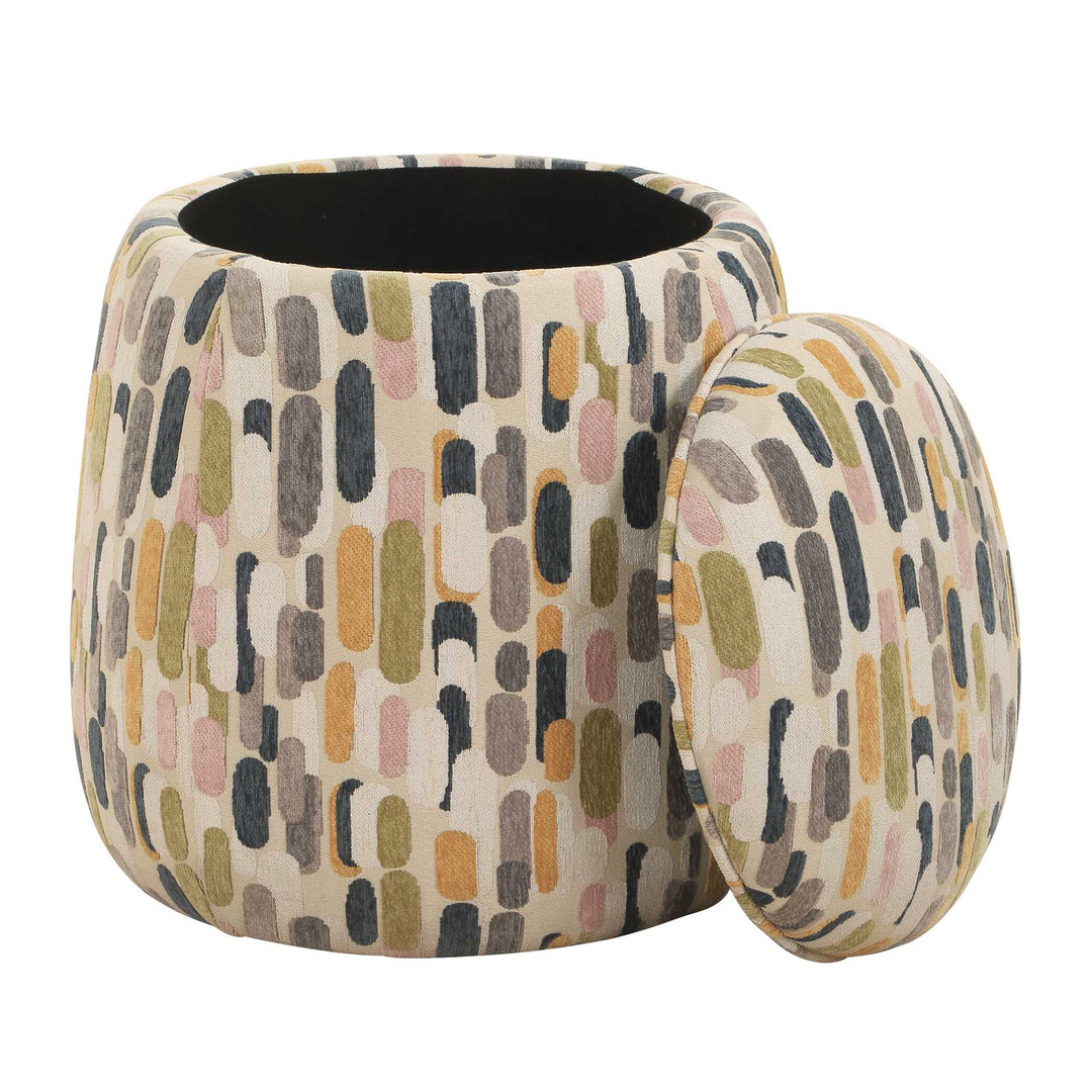 Arem Upholstered Multi-Color Ottoman