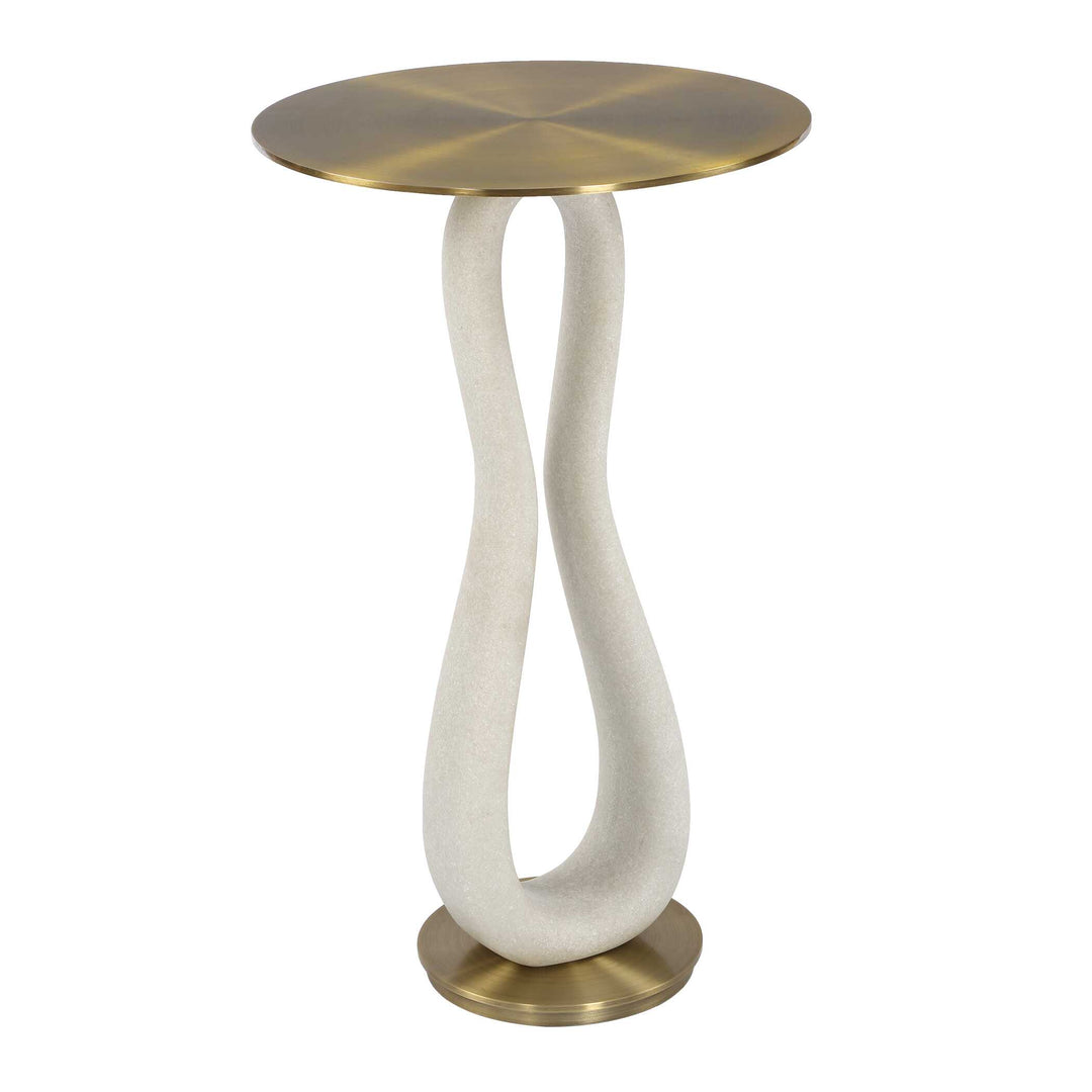 Sonia Modern Brass Accent Table