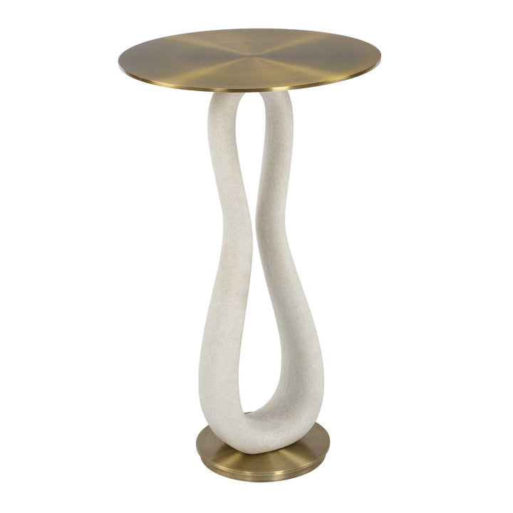 Sonia Modern Brass Accent Table