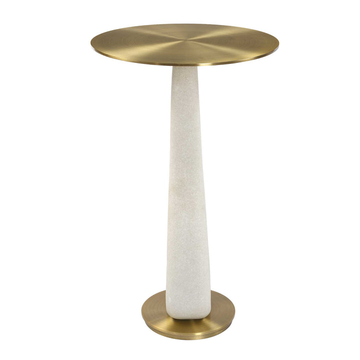 Sonia Modern Brass Accent Table