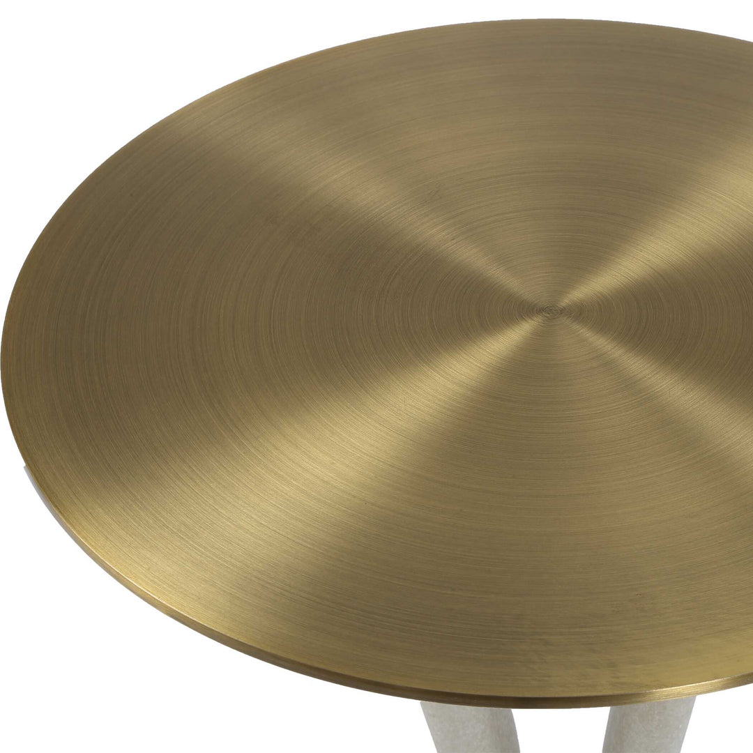 Sonia Modern Brass Accent Table