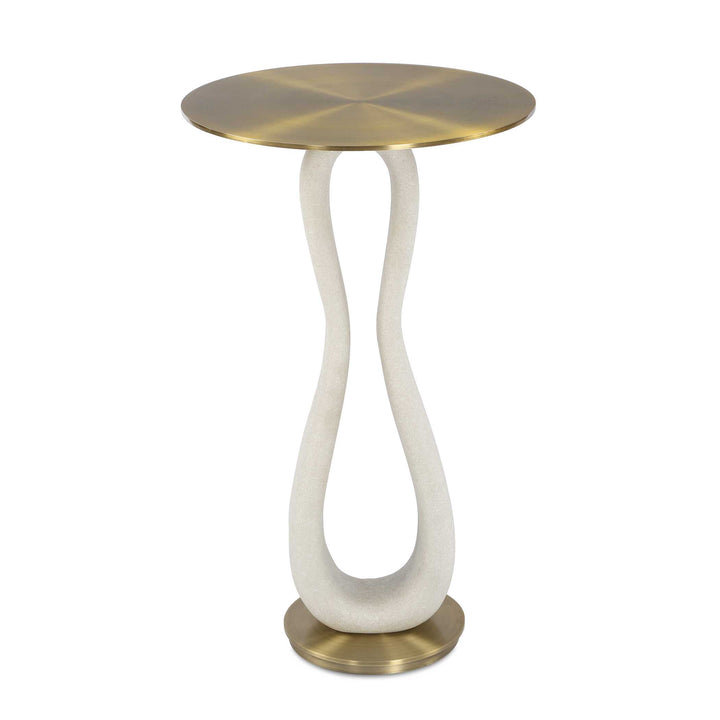 Sonia Modern Brass Accent Table