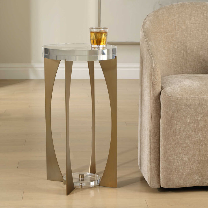 Kolkata Brass Accent Table