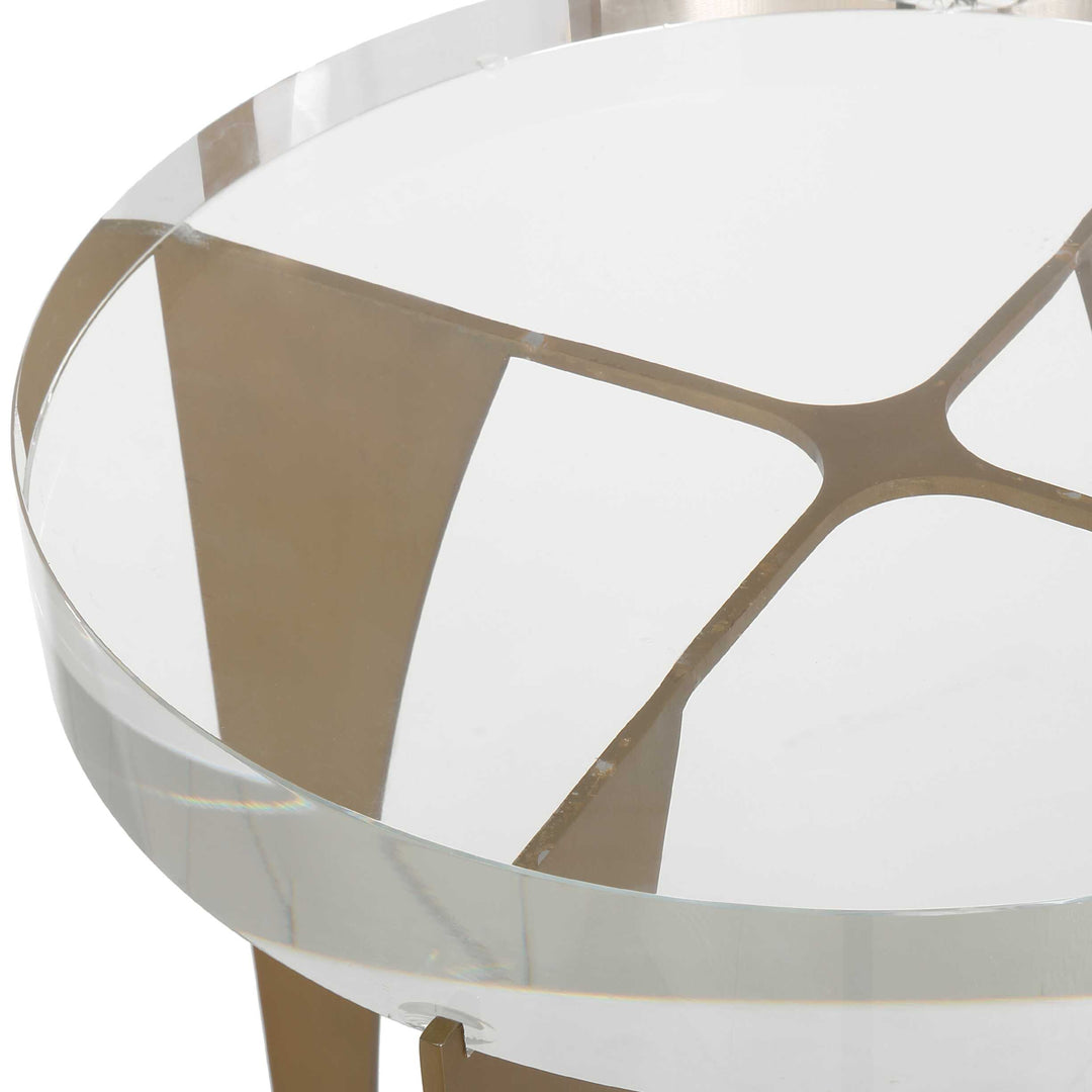 Kolkata Brass Accent Table
