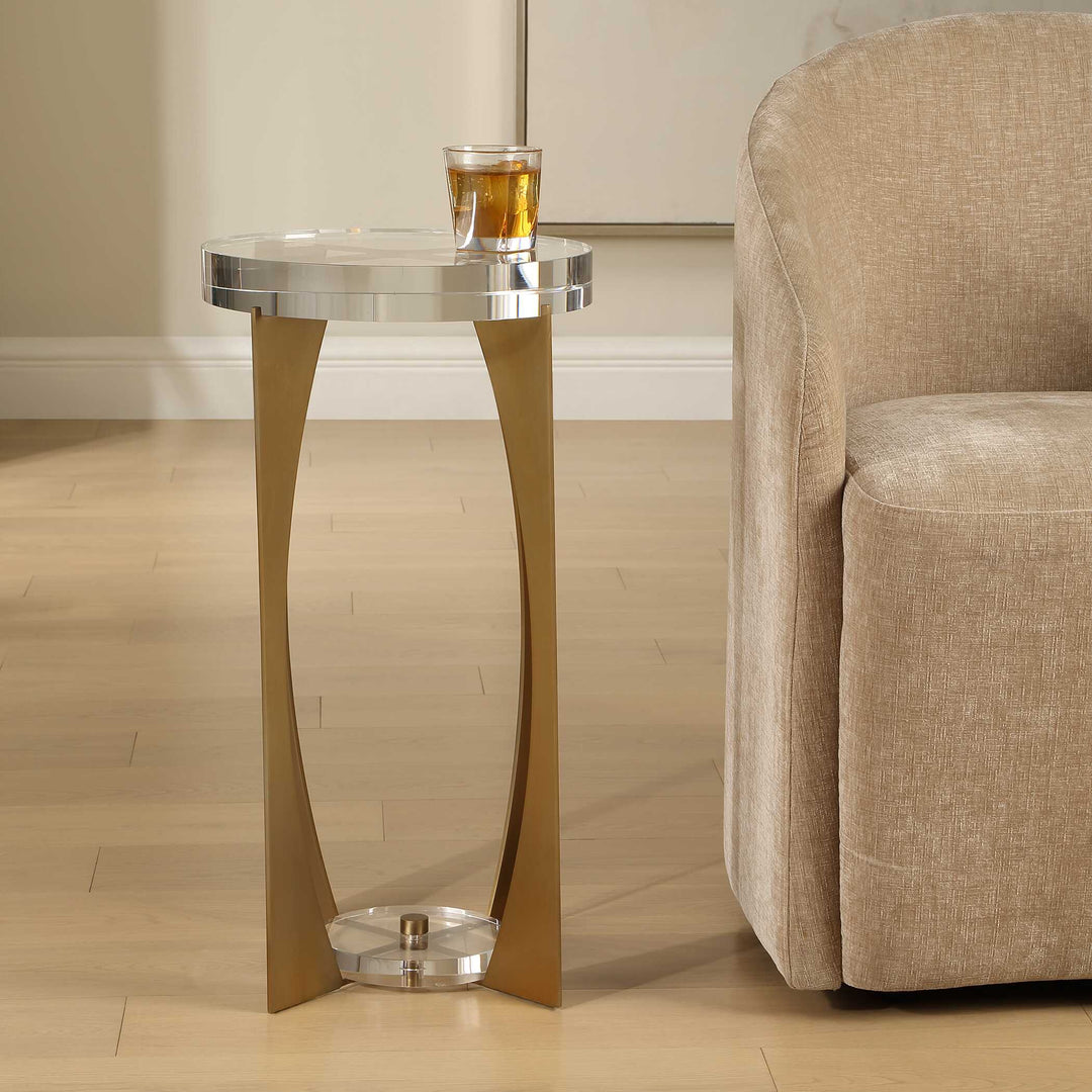 Kolkata Brass Accent Table