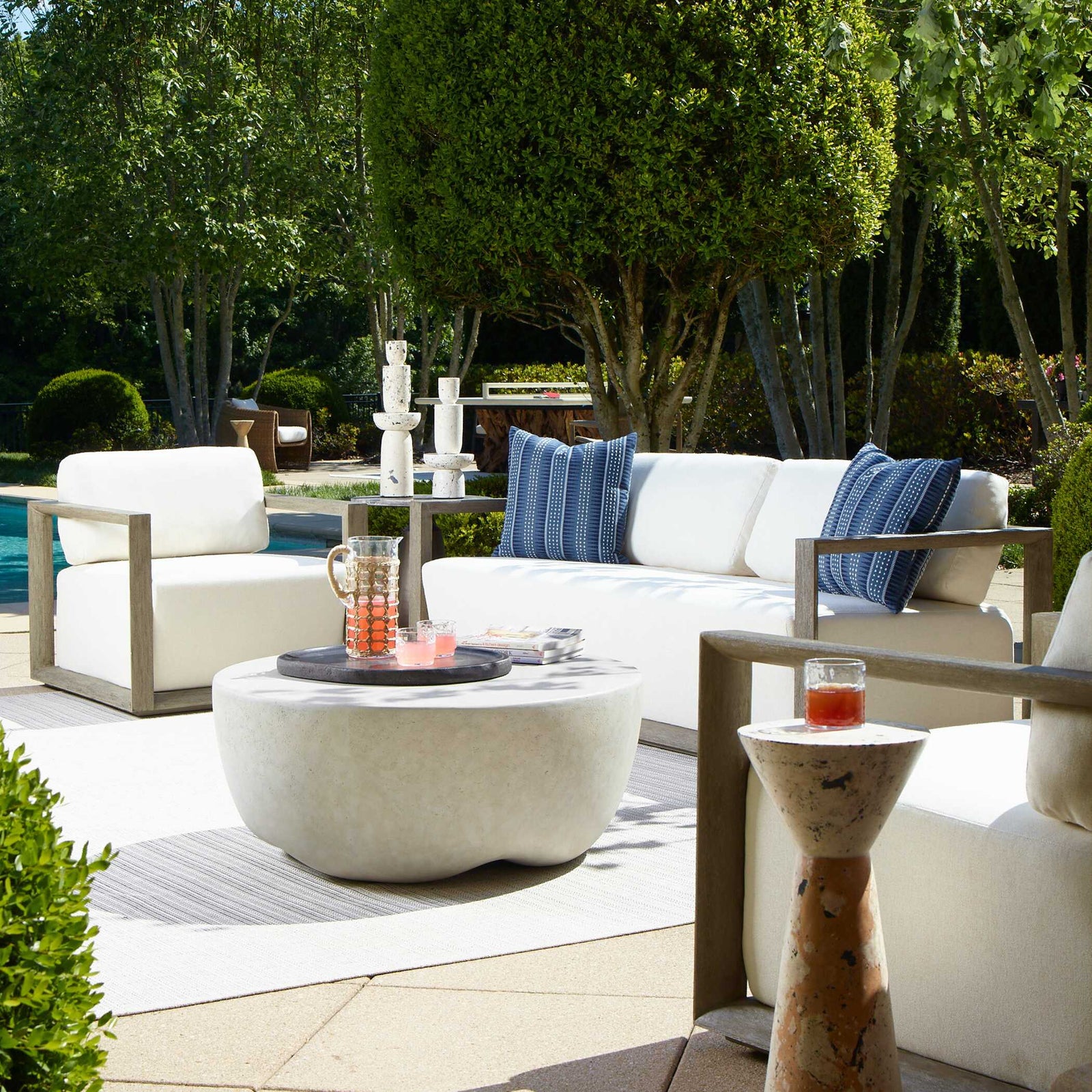 Remsen Outdoor Gray Sofa