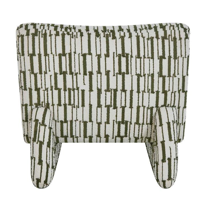 Willa Green White Accent Chair