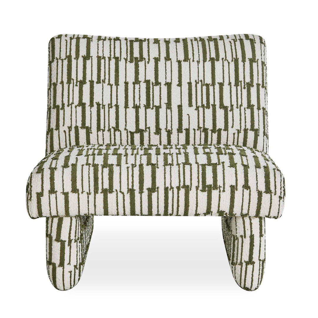 Willa Green White Accent Chair