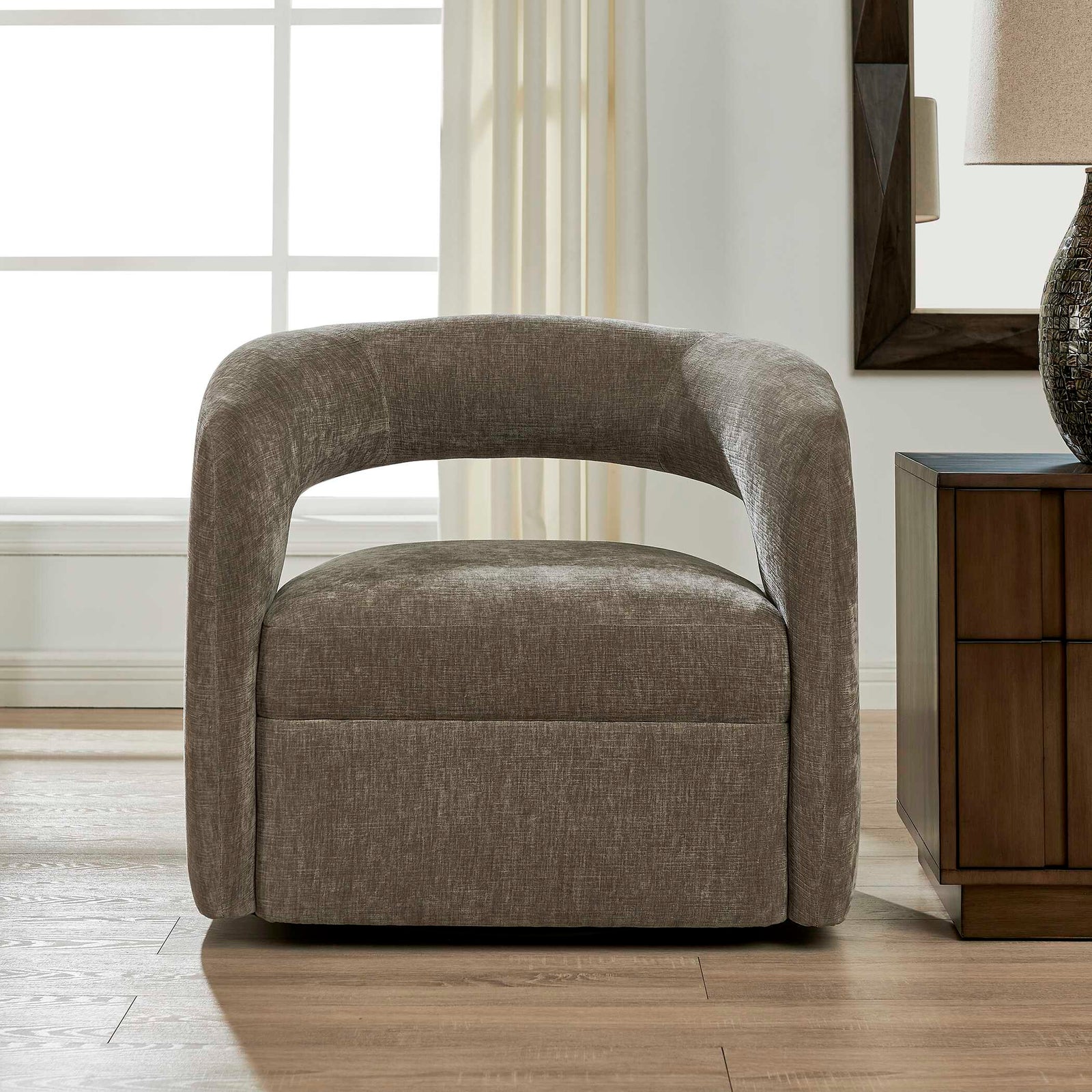 Breis Swivel Barrel Chair