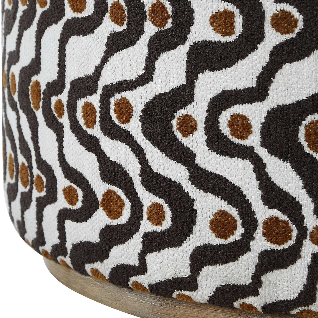 Cas Plush Espresso Ottoman