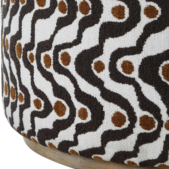 Cas Plush Espresso Ottoman