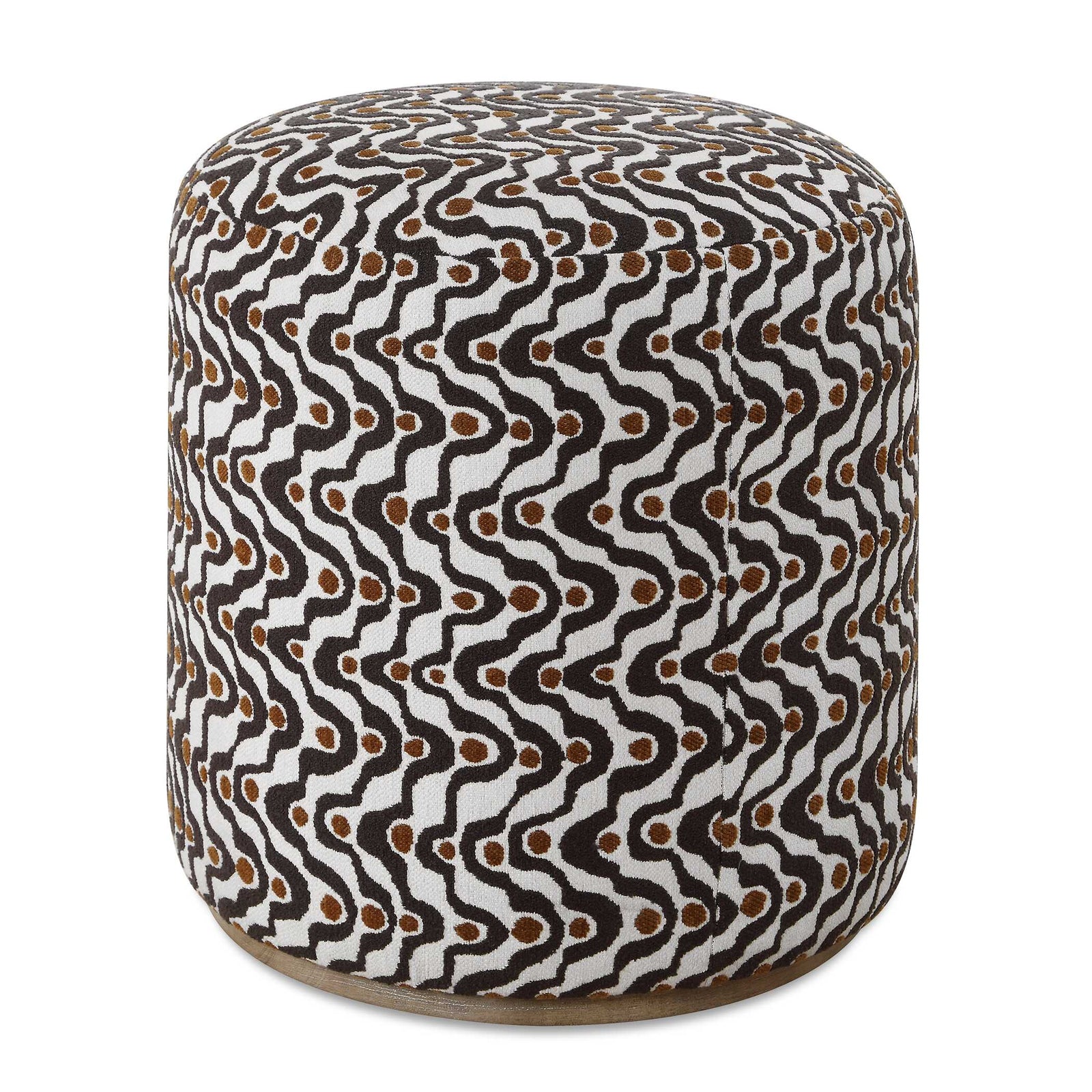 Cas Plush Espresso Ottoman