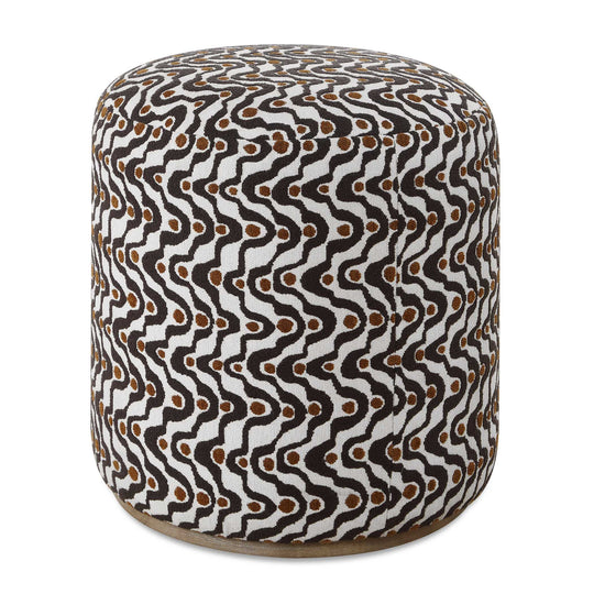 Cas Plush Espresso Ottoman