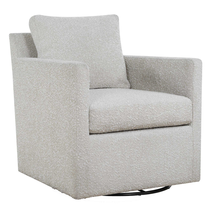 Tisdell Cream Swivel/Glider Chair