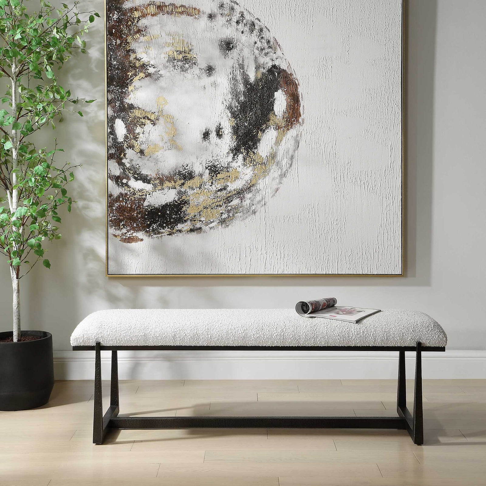 Midas Black Long Bench