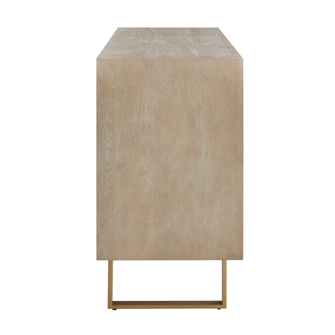 Maeva 3 Door Light Wood Cabinet