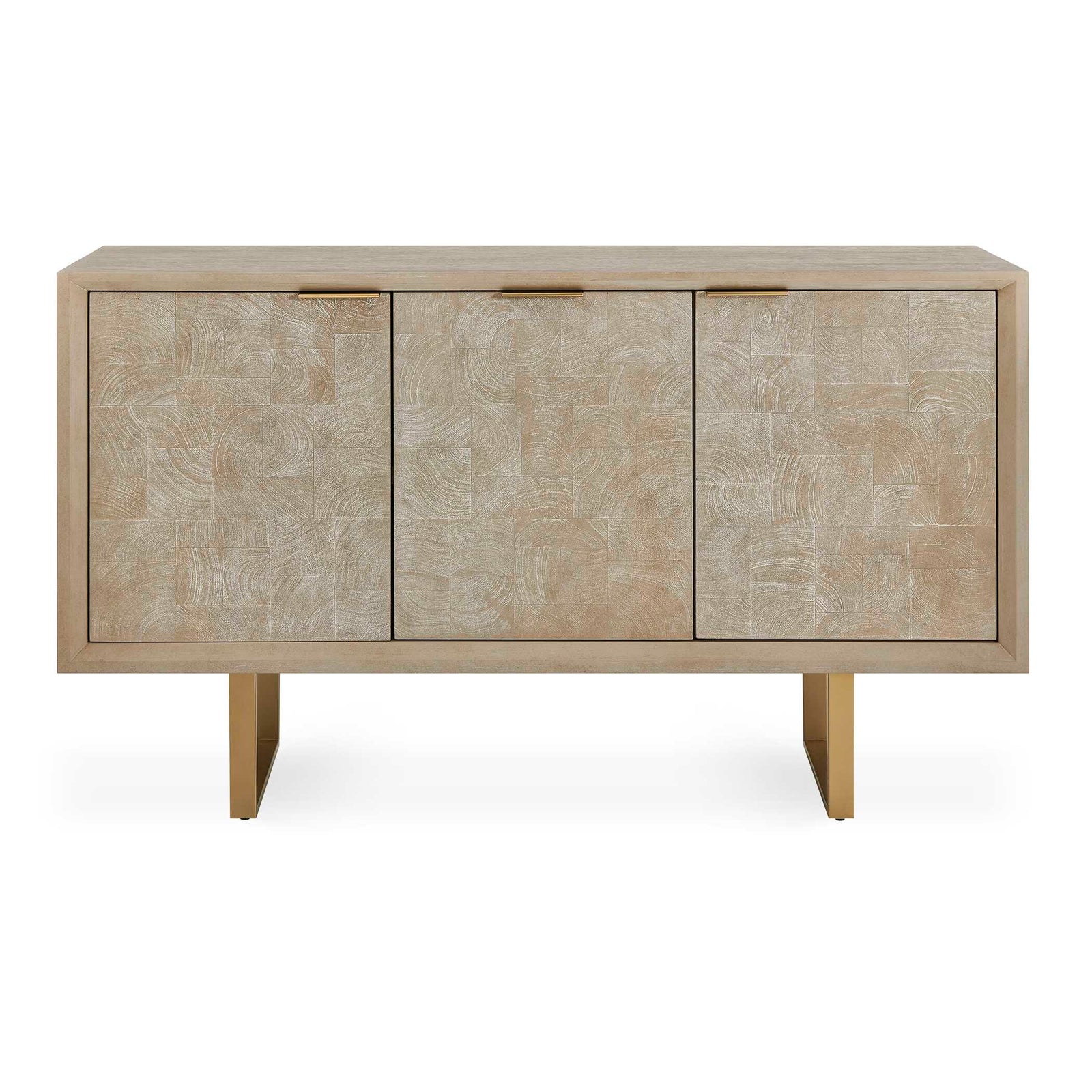 Maeva 3 Door Light Wood Cabinet