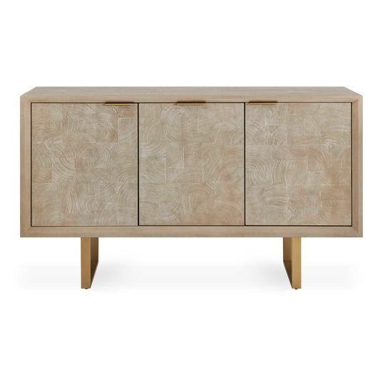 Maeva 3 Door Light Wood Cabinet