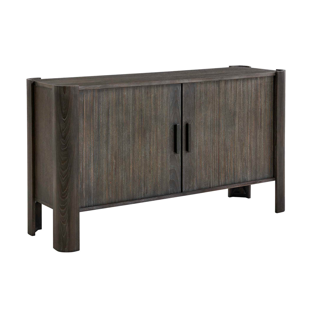 Drury 2 Door Dark Gray Cabinet