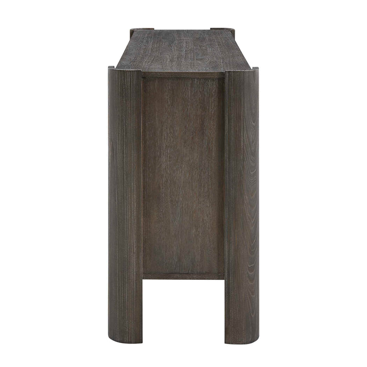 Drury 2 Door Dark Gray Cabinet