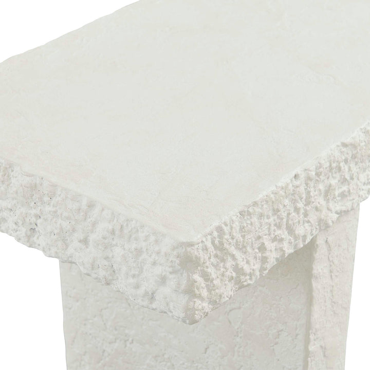 Hagan Indoor-Outdoor Limestone Console Table