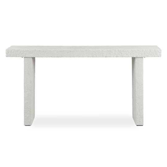 Hagan Indoor-Outdoor Limestone Console Table