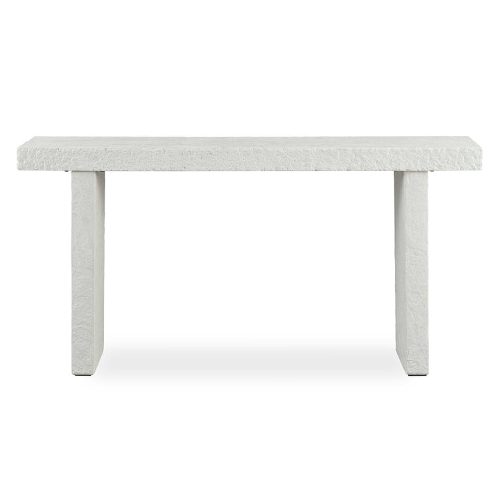 Hagan Indoor-Outdoor Limestone Console Table